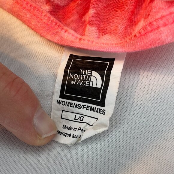 The North Face Women's U Neck Workout Tank Top Large Pink Dye TNF Training Shirt - Picture 9 of 13
